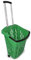 Einkaufstrolley 3er Pack Einkaufswagen Shopper 40 Liter Einkaufskorb mit Rollen (grün)