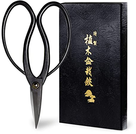 Wazakura Traditional Bonsai Scissors 7in, Carbon Steel Pruning Shears