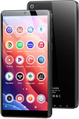 128GB Reproductor MP3 con WiFi Bluetooth y Cámara, Oilsky Android 13.0 Spotify MP3 de Música con Altavoz, 5,5'' 1080P MP4 Player de Pantalla Táctil (RAM: 4GB)