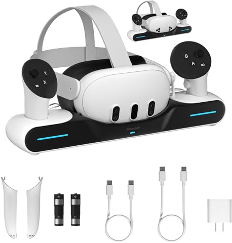 Maecker Magnetic Charging Dock for Meta Quest 3/3S Charging Station Charger