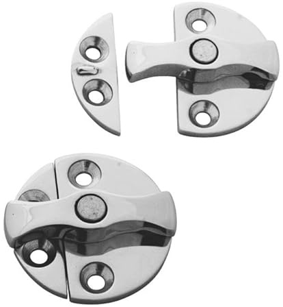 ARBO-INOX Vorreiber & Türiegel – Sichere Befestigung – Polierter Edelstahl – 2-teilig