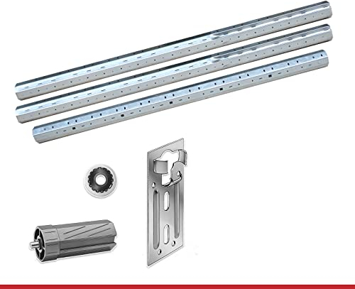 albe Rolladenwelle SW60 Stahlwellenset für Kästen bis 295 cm inkl. Lager und Kapsel