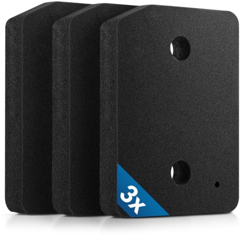 Siegvoll 3x torkfilter kompatibelt med Miele 9164761 | fin-grov | Värmeväxlarfilter 207 x 157 x 30mm | skumfilter | Svampfilter för torktumlare värmepumpstork