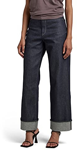 G-Star Para Mujer Jeans Stray Ultra High Loose Selvedge, Azul (raw denim D22071-B454-001), 28W / 34L