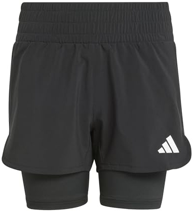 adidas Mädchen All Sports Pacer NXT 2IN1 Shorts, Black/White, 13-14 Years