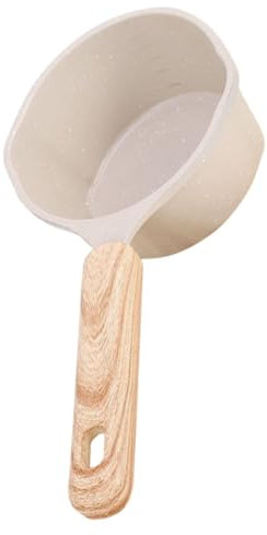 GALPADA Milchtopf Mit Ausguss Kleiner Topf Für Gekochte Eier Butterschmelztopf Mit Holzgriff Küchen-saucentopf Zum Kochen Minitopf Für Verschiedene Gerichte