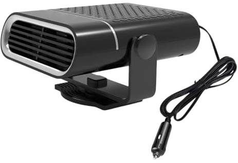 Calentador Desempañador De Coche De 12 V 24 V – Ventilador Eléctrico Adhesivo, Calentador Interior Giratorio Con Purificación De Aire, Descongelación Rápida del-Parabrisas | Camión SUV Taxi Vehículo,