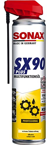 SONAX SX90 Plus Multifunktionsöl mit EasySpray (400 ml) - extreme Schmierwirkung, schützt, konserviert, reinigt & pflegt, silikonfrei, verharzt nicht, transparent | Art-Nr. 04744000