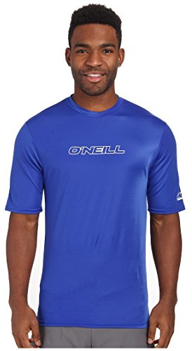O'Neill Men's Basic Skins UPF 50+ Short Sleeve Sun Shirt, Pacific, XX-Large