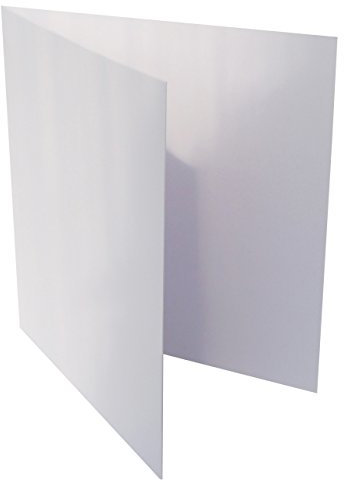 Brevlåda 24Plus 25 kvadratiska fällkort för sig själv text i polar vit: storlek 160 x 160 mm 16 x 16 cm