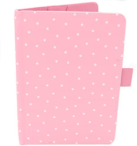 Porta Libretto Sanitario Rosa Per Neonati - Formato A5 15x20 Cm - Alette Per Riporre Prescrizioni y Documenti