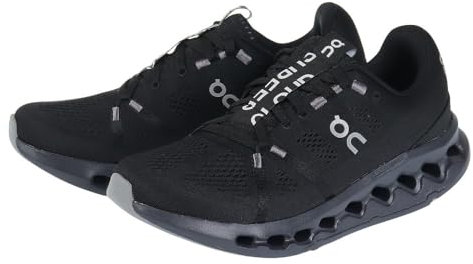 On Herren Cloudsurfer Running Shoes, All Black 1, 42.5 EU