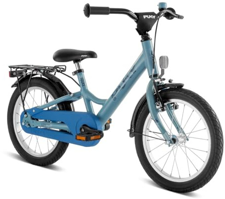 PUKY YOUKE 16 | Kinderfahrrad 16 Zoll ab 4 Jahre | Fahrrad für Kinder mit Rücktrittbremse & V-Brake | Höhenverstellbar | Leichter Aluminiumrahmen | Fahrrad 16 Zoll Jungen & Mädchen | Breezy Blue