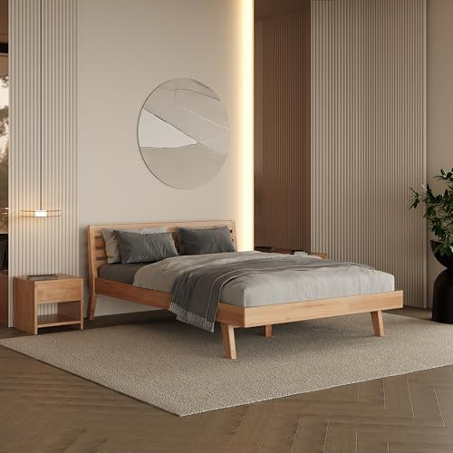 Krok Wood Massivholzbett Mary in Buche (100x200 cm)