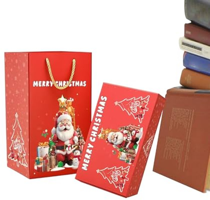 Xvilmaun Scatola natalizia pieghevole, per San, per feste, organizzatori di casa, ufficio, celebrazioni, eventi scolastici, riunioni di famiglia, compleanni, San