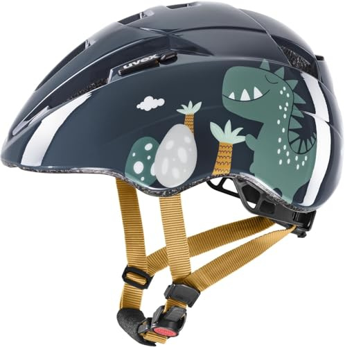 uvex kid 2 - lätt cykelhjälm för barn - individuell storleksanpassning - tvättbar interiör - dino world - 46-52 cm