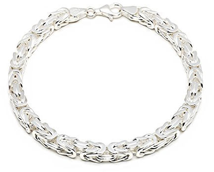 Aurum Jewelry 925 Silberarmband: Königsarmband Silber 6mm 21cm - KA-60-21