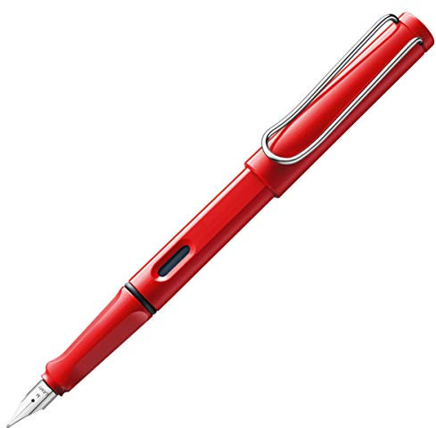 LAMY Safari Red Fountain Pen with Left Handed Nib