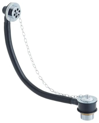 Bristan Traditional Bath waste With Porcelain Plug-chrome