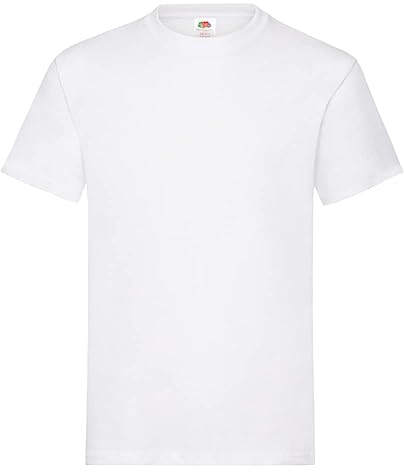 Fruit of the Loom Men's Heavy T Shirt, White, XXL UK