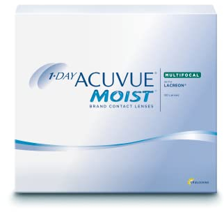 ACUVUE MOIST 1-DAY Multifocal Tageskontaktlinsen spenden Feuchtigkeit – Tageskontaktlinsen mit -6.5 dpt und BC 8.4 – UV Schutz & Komfortables Tragegefühl – 90 Linsen