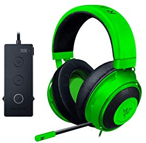 RAZER KRAKEN TOURNAMENT EDITION: THX Spatial Audio - Customize Audio and Mic Controls - Cooling Gel-Infused Ear Cushions -Gaming Headset Works with PC, PS4, Xbox One, Switch, & Mobile Devices - Green