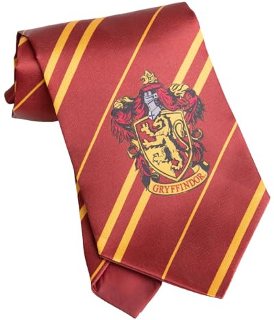 Funidelia Corbata Oficial Harry Potter Gryffindor para hombre y mujer. Incluye: Corbata de 145 cm de largo. Accesorios de disfraces para adultos - Traje para adultos para fiestas, Carnaval y Halloween