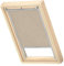 VELUX Original Dachfenster Verdunkelungsrollo für SK06, Sandbeige Gepunktet, mit Grauer Führungsschiene