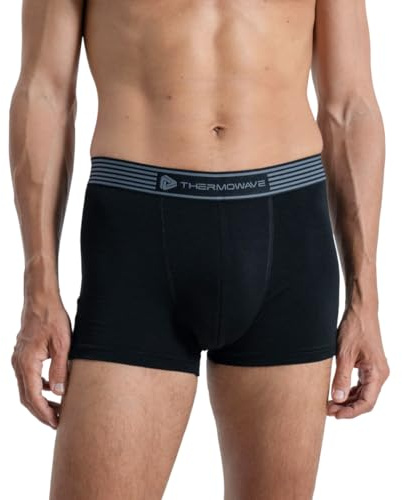 Thermowave Life Merino Boxer Homme Laine Mérinos, sous-vêtements Boxer de Sport Respirant sous Vetement Anti-Odeur, Doux et Confortable 160 GSM