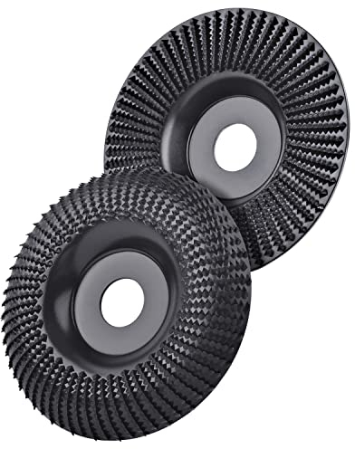 BROTOU - Disco abrasivo in acciaio al manganese da 125 mm, per legno, fresa per legno, smerigliatrice angolare, lucidatura, intaglio, levigatura