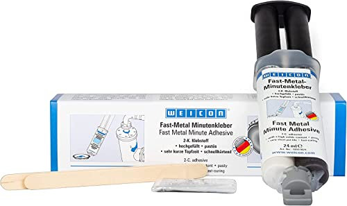 WEICON métale-rapide colle minute avec spatule 24 ml | métal liquide | colle époxy à 2 composants pour le métal, le bois, la pierre et bien plus encore.