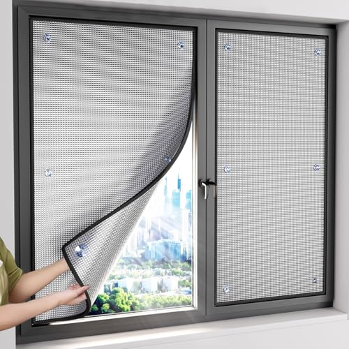 KDDFN 7mm Aluminisierte Isolierfolie,Blickdicht Sichtschutzfolie,Sonnenschutzfolie für Zuhause,Reflektierende Fensterfolie fürs Büro,Wärmeschutzfolie,Anti-UV Folie,mit Saugnapf (80x220cm/32 x87)