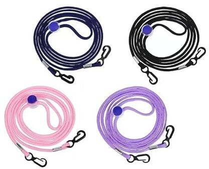 hardinox 4pcs Glove Lanyard Adjustable Gloves Holder Lanyard String Mitten Clips Ski Glove Lanyard for Kids Toddlers Adults Multi-function Glove Strap