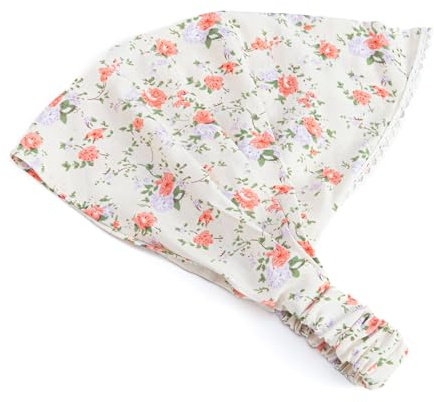 Little Girls Hair Bandana Headband/Summer Scarf- (Vintage White, Kids Size- Baby/Toddler 1-5 Yr)