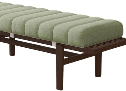 uyeoco Amovible Coussin de Banc Interieur/Exterieur 120x40 180x40 90x50 - Antidérapant Coussin de Siège, Assise Coussin pour Banc de Mobilier Terrasse Balancelle Canapé et Palette(Vert,120x40x4cm)