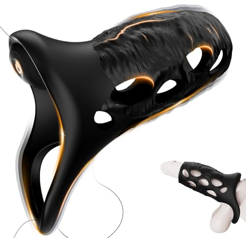 Male Sex Toys Vibrating Cock Ring Penis Sleeve, Penis Rings Vibrators 10 Vibration Adult Toys for Men Testicle, G Spot Stimulator Penis Extender Penis Enlarge Sleeves Erection Delay Couples Sex Toy