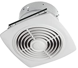 Broan-NuTone 505 Exhaust Fan, White Vertical Discharge Ceiling Ventilation Fan, 8.5 Sones, 200 CFM, 8