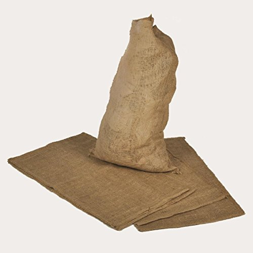 Zill GmbH Lot de 5 sacs en toile de jute, 65 x 135 cm, sac à pommes de terre ou à céréales, contenance 100 kg
