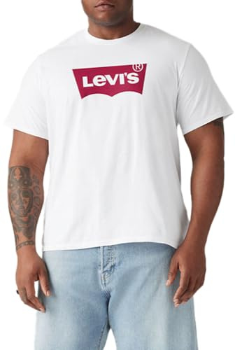 Levi's Big & Tall Graphic Tee, Uomo, Batwing White, 3XL