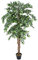 GreenBrokers Premium Artificial Ficus Weeping Fig Tree 180 cm Potted Plant, Green, 180cm