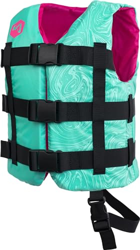 Mesle Schwimmweste Kinder H210 Junior mit Schrittgurt, 25-40 kg, Schwimmhilfe für Mädchen & Jungs, Leichte 50N Auftriebsweste 6-10 Jahre, Prallschutzweste Kind für SUP, Kajak