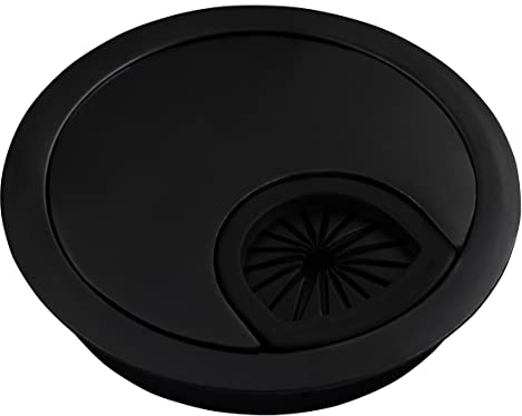 Passe-câble WB-02, métal, Noir, Ø70mm