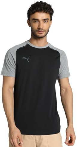 PUMA Herren Teamcup Casuals Tee T-Shirt, Schwarz, M
