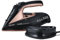 Tower T22008RG Plancha de Ropa Sin Cable – Plancha de Vapor con Suela Cerámica CeraGlide y Función de Vapor Variable, 2400 W – Negro y Oro Rosa