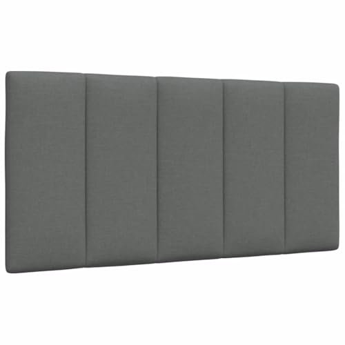 vidaXL Kopfteil-Kissen Dunkelgrau 100 cm Stoff, Kopfteilkissen, Kopfkissen, Lesekissen, Kopfteilpolster, Rückenkissen, Kissen-Kopfteil