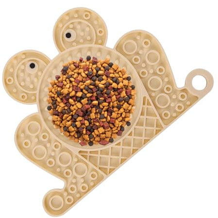 Estera de Licking de Silicona para Perros, Alfombra de Lamiendo para Mascotas para Perros - Chupando Tazas Perros de Comedero Lick Bowl Mat Frog Frog - Bandeja lamida sensorial Non GLIP