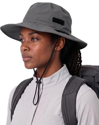 Zylioo Sun Hats for Men L/XL/XXL Hats Large Heads Boonie Safari Hats Summer Water-Resistant UPF50+ Sun Protection Hat for Fishing Hiking Camping Outdoor Gray