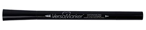 Tsukineko Dual-Ended VersaMarker Pen,Black