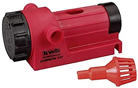kwb Compacta Pumpe P57 Bohrmaschinen-Pumpe 3000 l/h, selbstansaugend m. Ansaug-Filter, Gewinde-Anschluss,R 3/4'', f. f. Schlauch-Adapter 44198 und 44259 Zoll, Made in Germany