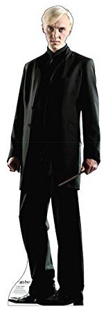 Cardboard People Draco Malfoy Harry Potter – Die Heiligtümer des Todes Karton Lebensgröße Black Einfarbig Ausschneidefigur